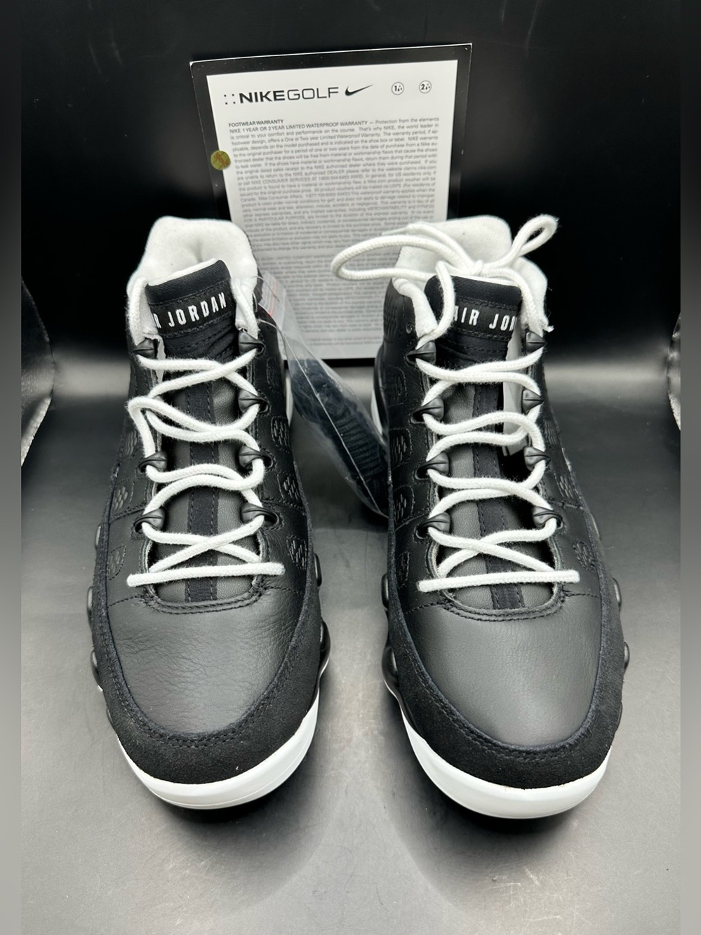 Nike Air Jordan 9 Low G NRG P24 Barons Men's Golf Shoes, Sz 8, FN6930 001
